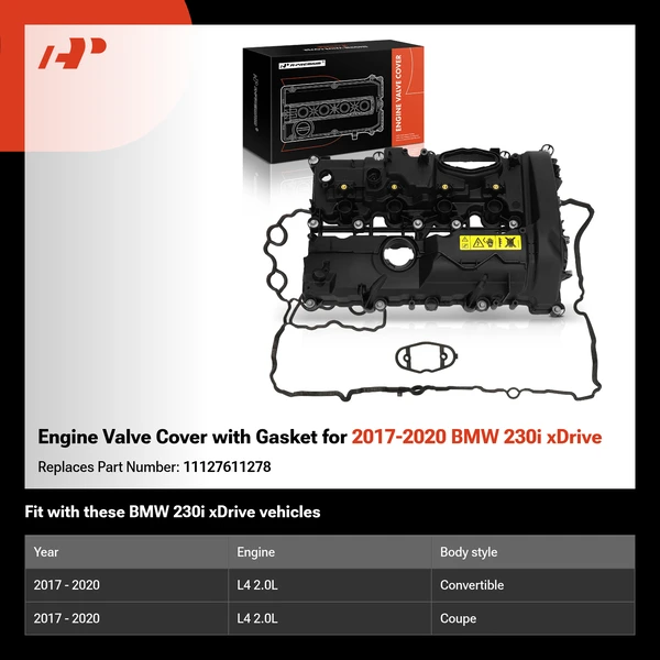 Engine Valve Cover with Gasket for 2017-2020 BMW 230i xDrive