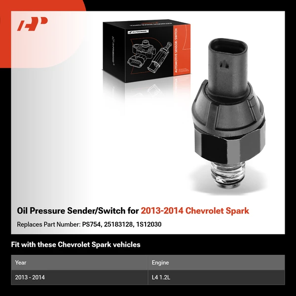 Oil Pressure Sender/Switch for 2013-2014 Chevrolet Spark