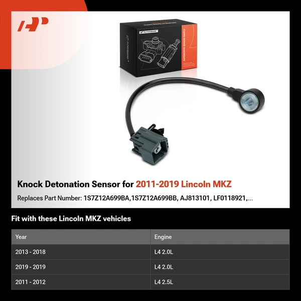 Knock Detonation Sensor for 2011-2019 Lincoln MKZ