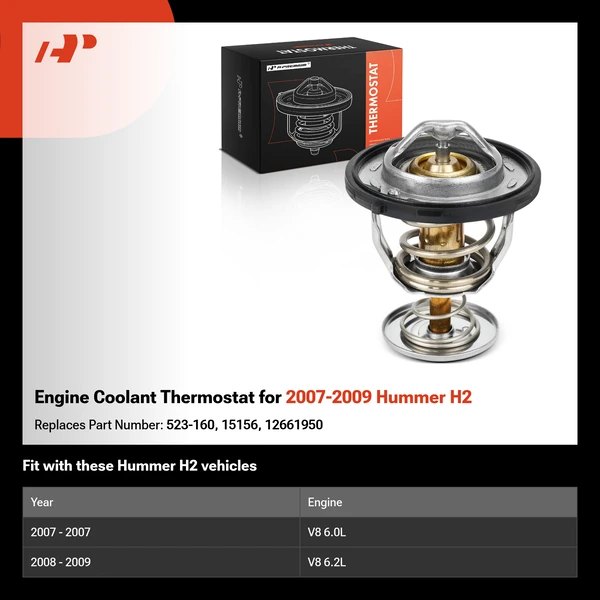 Engine Coolant Thermostat for 2007-2009 Hummer H2