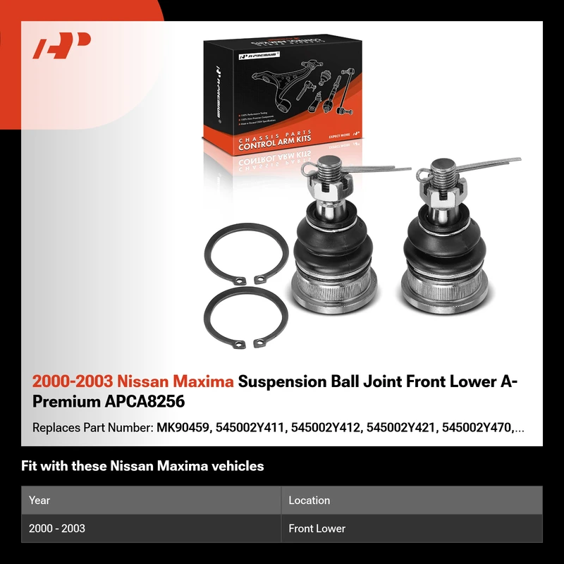 2000-2003 Nissan Maxima Suspension Ball Joint Front Lower A-Premium APCA8256