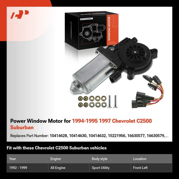 Power Window Motor for 1994-1995 1997 Chevrolet C2500 Suburban