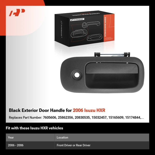 Black Exterior Door Handle for 2006 Isuzu HXR