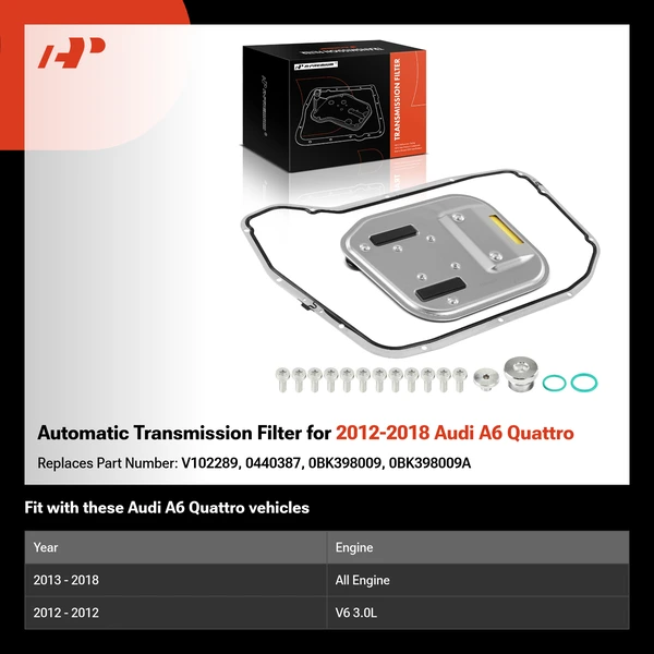 Automatic Transmission Filter for 2012-2018 Audi A6 Quattro