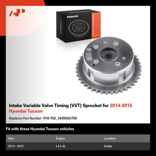 Intake Variable Valve Timing (VVT) Sprocket for 2014-2015 Hyundai Tucson