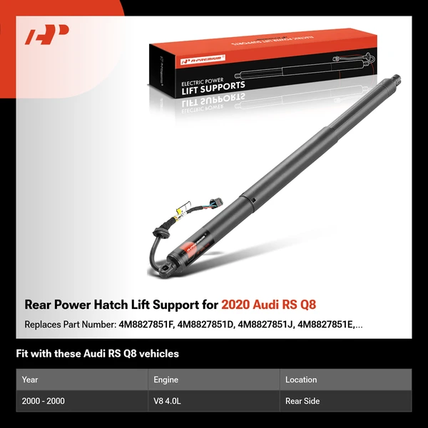 Rear Power Hatch Lift Support for 2020 Audi RS Q8
