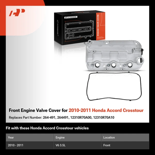 Front Engine Valve Cover for 2010-2011 Honda Accord Crosstour