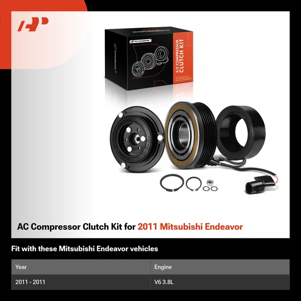 AC Compressor Clutch Kit for 2011 Mitsubishi Endeavor