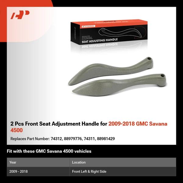 2 Pcs Front Seat Adjustment Handle for 2009-2018 GMC Savana 4500