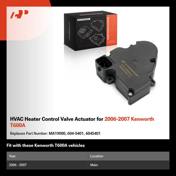 HVAC Heater Control Valve Actuator for 2006-2007 Kenworth T600A