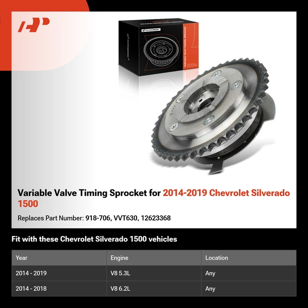 Variable Valve Timing Sprocket for 2014-2019 Chevrolet Silverado 1500