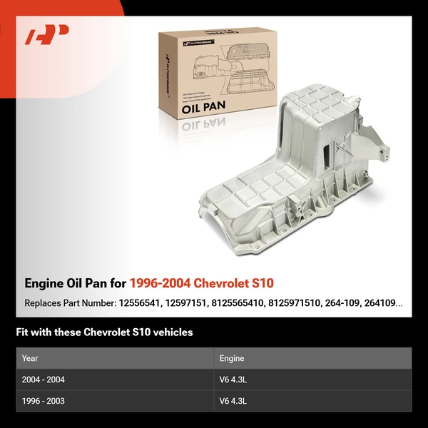 Engine Oil Pan for 1996-2004 Chevrolet S10