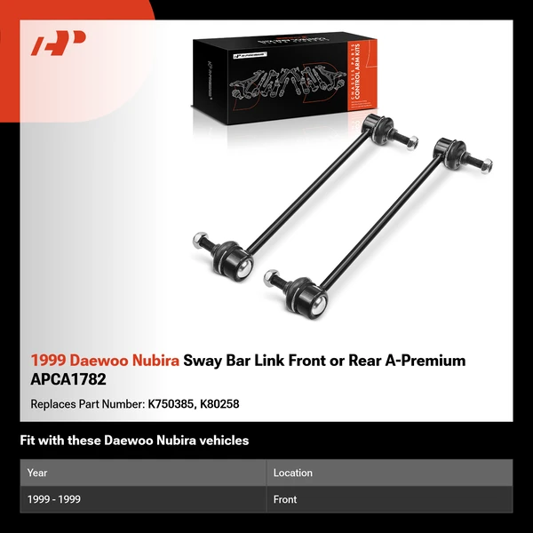 1999 Daewoo Nubira Sway Bar Link Front or Rear A-Premium APCA1782