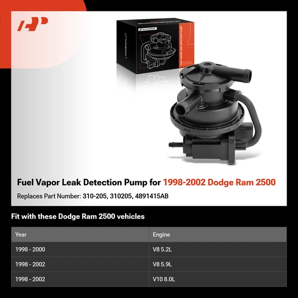 Fuel Vapor Leak Detection Pump for 1998-2002 Dodge Ram 2500