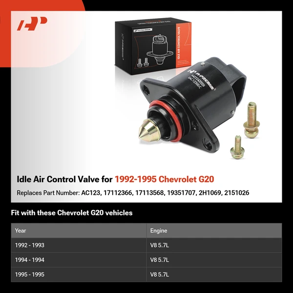 Idle Air Control Valve for 1992-1995 Chevrolet G20