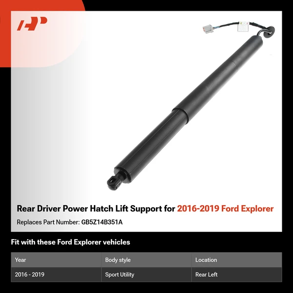 Rear Driver Power Hatch Lift Support for 2016-2019 Ford Explorer