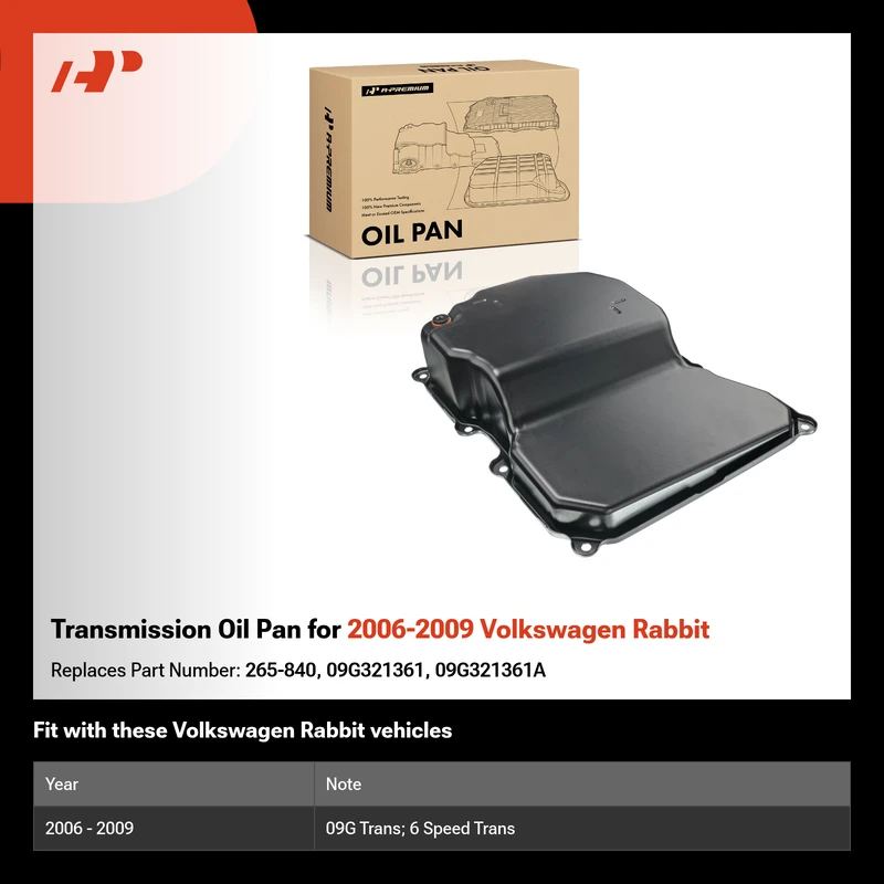 Transmission Oil Pan for 2006-2009 Volkswagen Rabbit