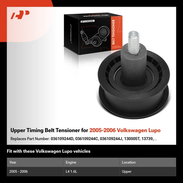Upper Timing Belt Tensioner for 2005-2006 Volkswagen Lupo