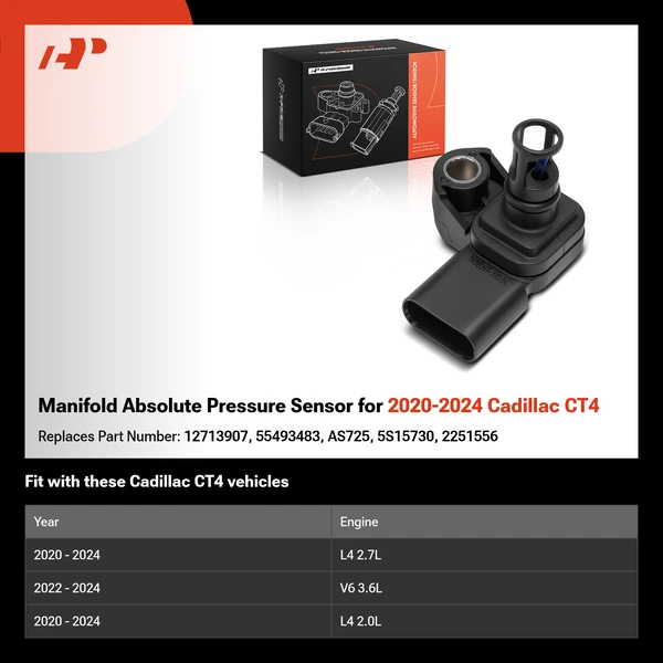 Manifold Absolute Pressure Sensor for 2020-2024 Cadillac CT4