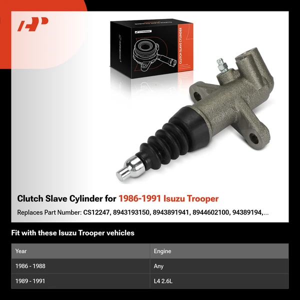 Clutch Slave Cylinder for 1986-1991 Isuzu Trooper