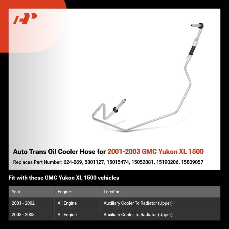Auto Trans Oil Cooler Hose for 2001-2003 GMC Yukon XL 1500