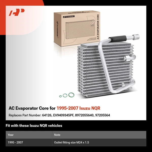 AC Evaporator Core for 1995-2007 Isuzu NQR