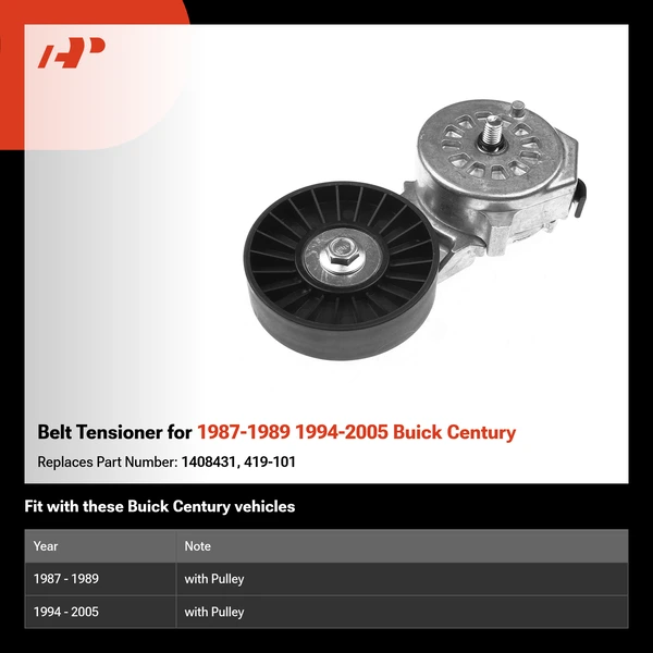 Belt Tensioner for 1987-1989 1994-2005 Buick Century