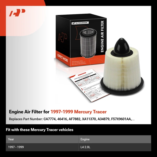 Engine Air Filter for 1997-1999 Mercury Tracer