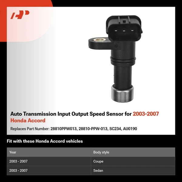 Auto Transmission Input Output Speed Sensor for 2003-2007 Honda Accord