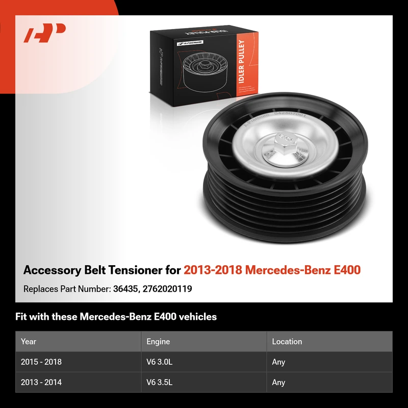 Accessory Belt Tensioner for 2013-2018 Mercedes-Benz E400