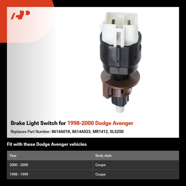 Brake Light Switch for 1998-2000 Dodge Avenger