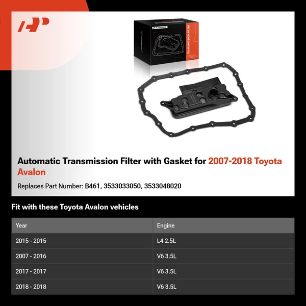 Automatic Transmission Filter with Gasket for 2007-2018 Toyota Avalon