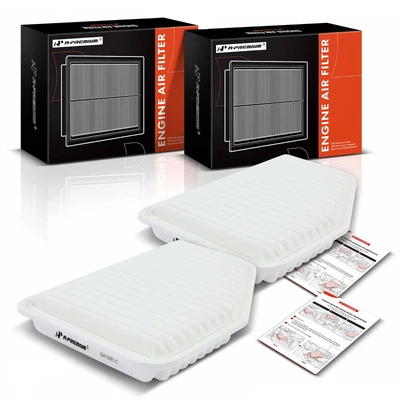 2 Pcs Engine Air Filter
