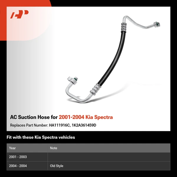AC Suction Hose for 2001-2004 Kia Spectra