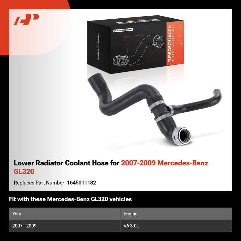 Lower Radiator Coolant Hose for 2007-2009 Mercedes-Benz GL320