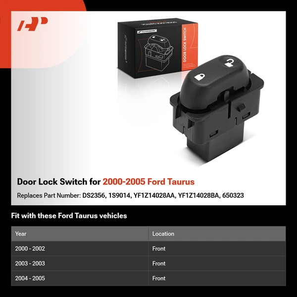 Door Lock Switch for 2000-2005 Ford Taurus