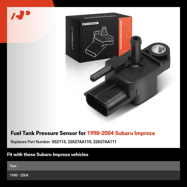 Fuel Tank Pressure Sensor for 1998-2004 Subaru Impreza