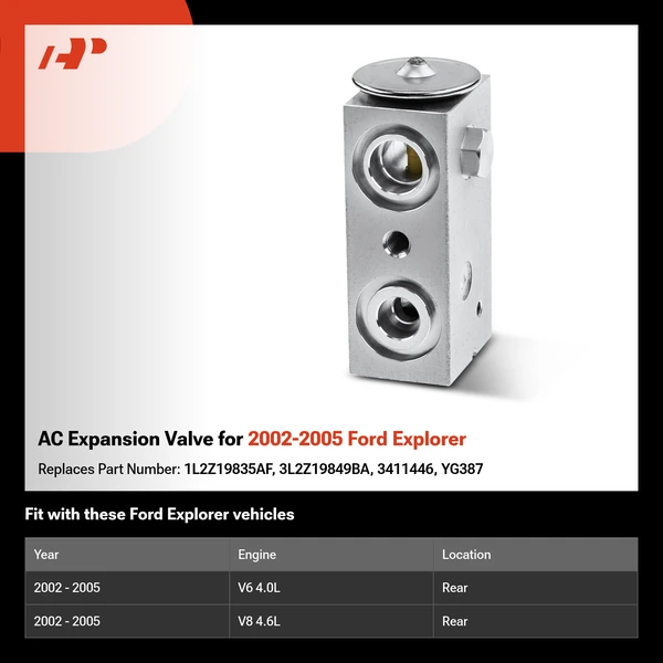 AC Expansion Valve for 2002-2005 Ford Explorer