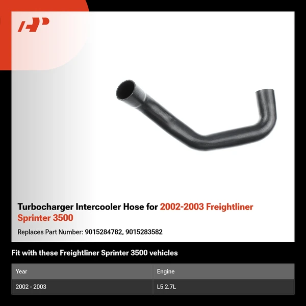 Turbocharger Intercooler Hose for 2002-2003 Freightliner Sprinter 3500