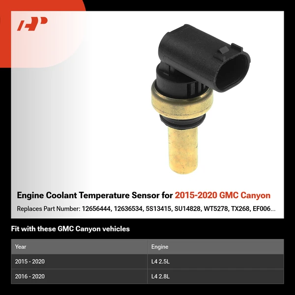 Engine Coolant Temperature Sensor for 2015-2020 GMC Canyon