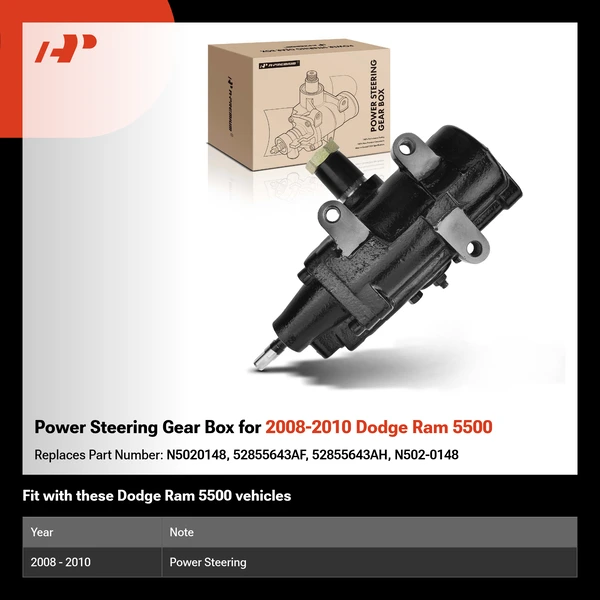 Power Steering Gear Box for 2008-2010 Dodge Ram 5500