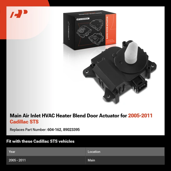 Main Air Inlet HVAC Heater Blend Door Actuator for 2005-2011 Cadillac STS