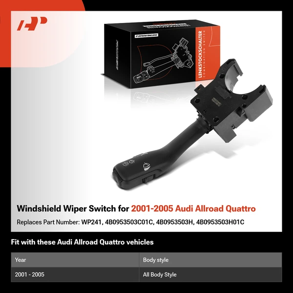 Windshield Wiper Switch for 2001-2005 Audi Allroad Quattro
