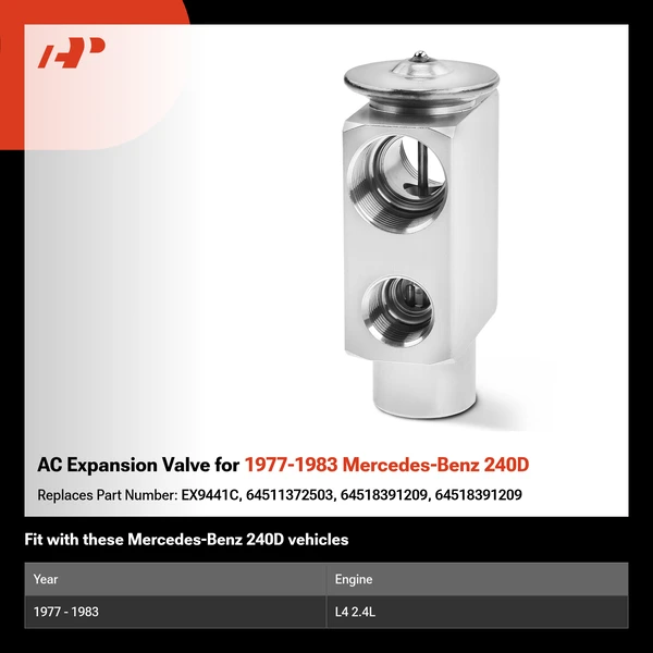 AC Expansion Valve for 1977-1983 Mercedes-Benz 240D