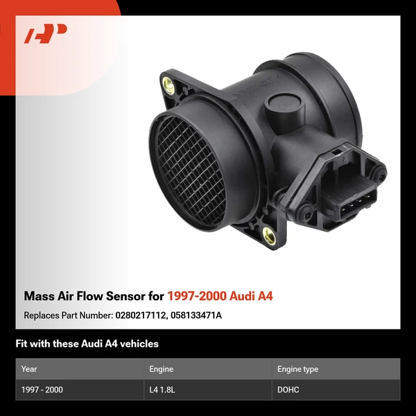 Mass Air Flow Sensor for 1997-2000 Audi A4