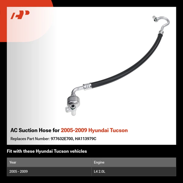 AC Suction Hose for 2005-2009 Hyundai Tucson