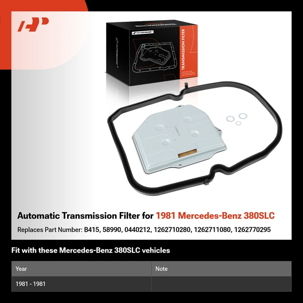 Automatic Transmission Filter for 1981 Mercedes-Benz 380SLC