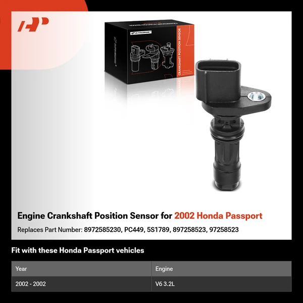 Engine Crankshaft Position Sensor for 2002 Honda Passport