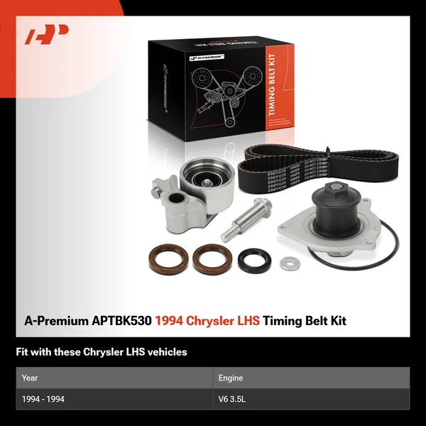 A-Premium APTBK530 1994 Chrysler LHS Timing Belt Kit