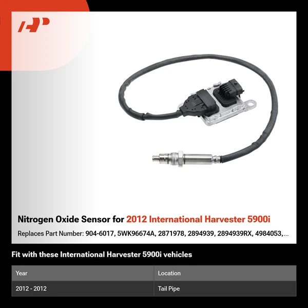 Nitrogen Oxide Sensor for 2012 International Harvester 5900i